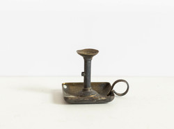 Mini fém sétáló gyertyatartó - babaházi kiegészítő, bababútor, miniatűr