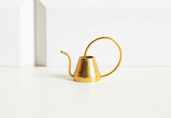 Mini réz? fém öntözőkanna - babaházi kiegészítő, bababútor, miniatűr