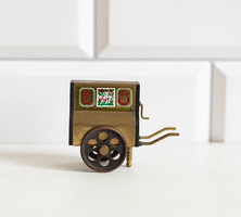 Mini réz? verkli - zenegép - wurlitzer miniatűr - babaházi kiegészítő, bababútor
