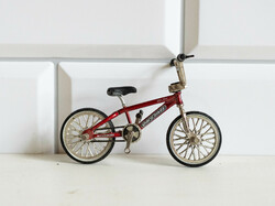Vintage Flick Trix BMX Haro Bike mini fém bicikli, kerékpár babaházi kiegészítő, bababútor, miniatűr