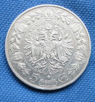 Ferenc József ezüst 5 korona 1907