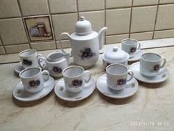 Porcelán kávéskészlet eladó! Német porcelán mokkás készlet