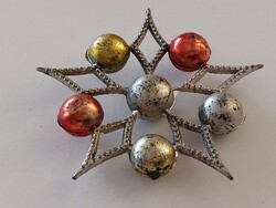 Old Christmas tree decoration plastic colorful star