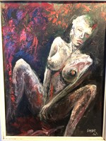Gombor József “Erotikus gondolat” kortárs festmény