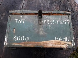 Old ammunition box / tnt.
