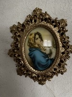 A very beautiful picture of Mary in a thick heavy frame.