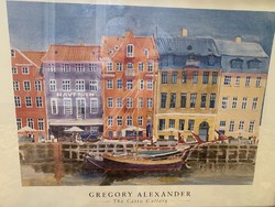 Gregor Alexander “Along nyhavn canal” Copenhagen nagyméretű nyomat