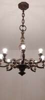 Antique large antique bronze chandelier