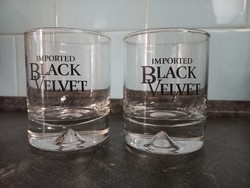 2db Black Velvet whiskys pohár