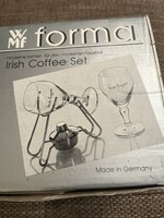 WMF ír kávés készlet, spirituszos melegítővel, sosem használt, eredeti dobozában