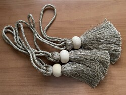 New! Large drapey colored curtain tie tassels 3 pcs