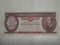 100 forint 1968 B betűjel 3 sorozatszám 6 folyószám száz forint