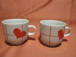 2 cups from the Great Plain with hearts