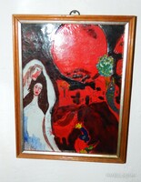 Special fire enamel image - with chagall motifs