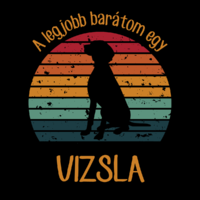 My best friend is a Vizsla - vintage style dog canvas print