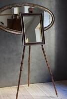 Decorative mirror with antique easel installation, vintage, loft, style, special shop equipment