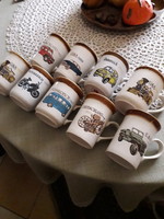 Angol autós csésze gyújtemény