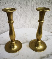 Pair of antique Biedermeier candle holders, 1800s
