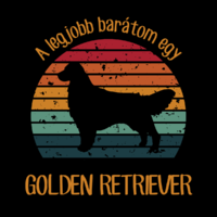 My best friend is a golden retriever - vintage style dog canvas print
