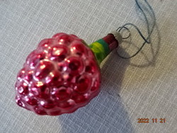Karácsonyi üveggömb, málnaszem forma, átmérője 3 cm. Vanneki!