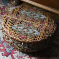 Antique South American Indian woven basket