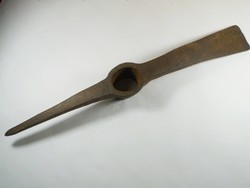 Old pickaxe with marked pickaxe head from the 1950s