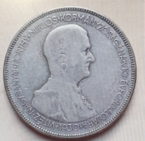Kingdom of Hungary 1930 Miklós Horthy silver 5 pence