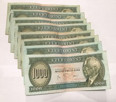1983-as 1000 Forint 8 db (március, november)
