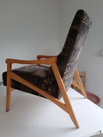 Különleges karfajú retro Jiri Jiroutek fotel stabil kis fotel 2db együtt