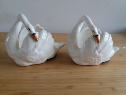 Porcelain swan - 2 pieces!