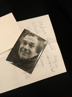 Márkus László levele+fényképe+autogram/dedikálás