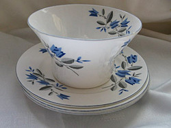 English royal albert bowl with 3 small plates
