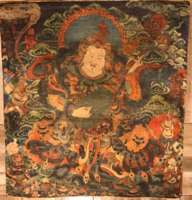 Régi tibeti nepáli vászon thangka