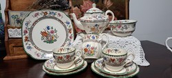 Copeland spode chinese rose tea set for two