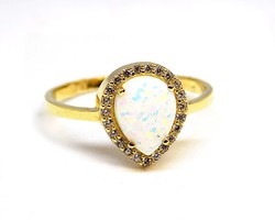 Opál köves arany gyűrű (ZAL-Au108399)