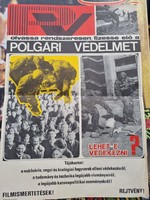 Polgári védelem újság reklám plakát