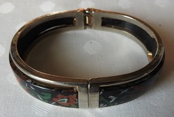 Enamel painted metal bracelet