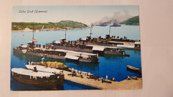 Dubrovnik, Georgia, 1910s, old postcard, ships, port