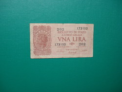 Italy 1 lira 1944