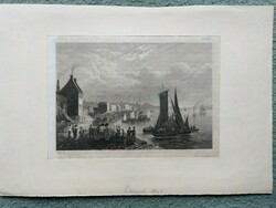 Liverpool, original woodcut ca.1843