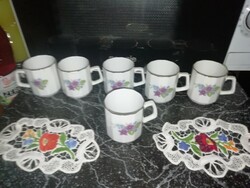 Violet coffee set, the pieces shown in the pictures