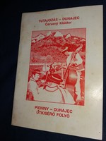 Régi CSEHSZLOVÁK / szlovák DUNAJEC tutajos túra programfüzet magyar nyelvű a képek szerint