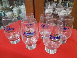 Zipfer beer glass, mug, 6 new 0.5 liter set, in box.