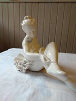 Jihokera balerina jelzett fajansz szobor