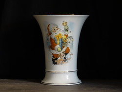Ravenhouse royal martin vase with santa claus decor
