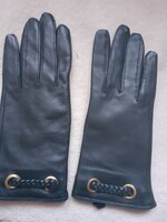 New, tagless leather gloves in size S