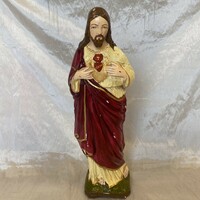 Nagy méretű,antik jézus szíve,szobor.