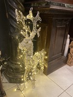Karácsonyi világító szarvas dekoráció (kültérre is helyezhető)