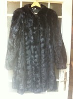 Fashionable a-line mink fur coat