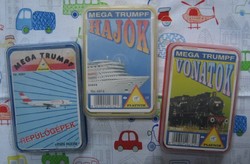 3 csomag Piatnik kártya Hajók - Repülők - Vonatok